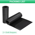 thumbnail image 3 of Uxcell 36" x 4" Magnetic Fireplace Draft Stopper, Fireplace Vent Cover Blocker, Black Brown, 2 Pcs, 3 of 6