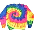 thumbnail image 2 of Tie-Dye Crew Neck Sweatshirt Adult Colortone Men Sizes S to 3XL Unisex Fleece, 2 of 3