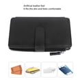 thumbnail image 4 of Long Wallet, PU Leather Multifunctional Card Holder with Zipper and Strap Retro Design, Business Handbag, 4 of 7