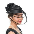 thumbnail image 2 of TRUBKH Fascinator Hat Fascinator for Women Tea Party Hats Tea Party Hat Fascinators for Women Tea Hats Fascinator Hats for Women Black One Size, 2 of 5