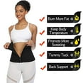 thumbnail image 4 of Neoprene Sauna Waist Trainer Corset Sweat Belt for Women Weight Loss Compression Trimmer Workout Fitness Shapewear Girdle, 4 of 6