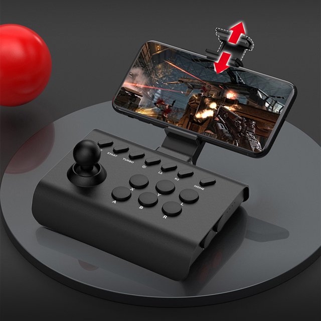 Gamepad portátil 3 modos de conexión Joystick para juegos para PS4/PS3/PC (negro)