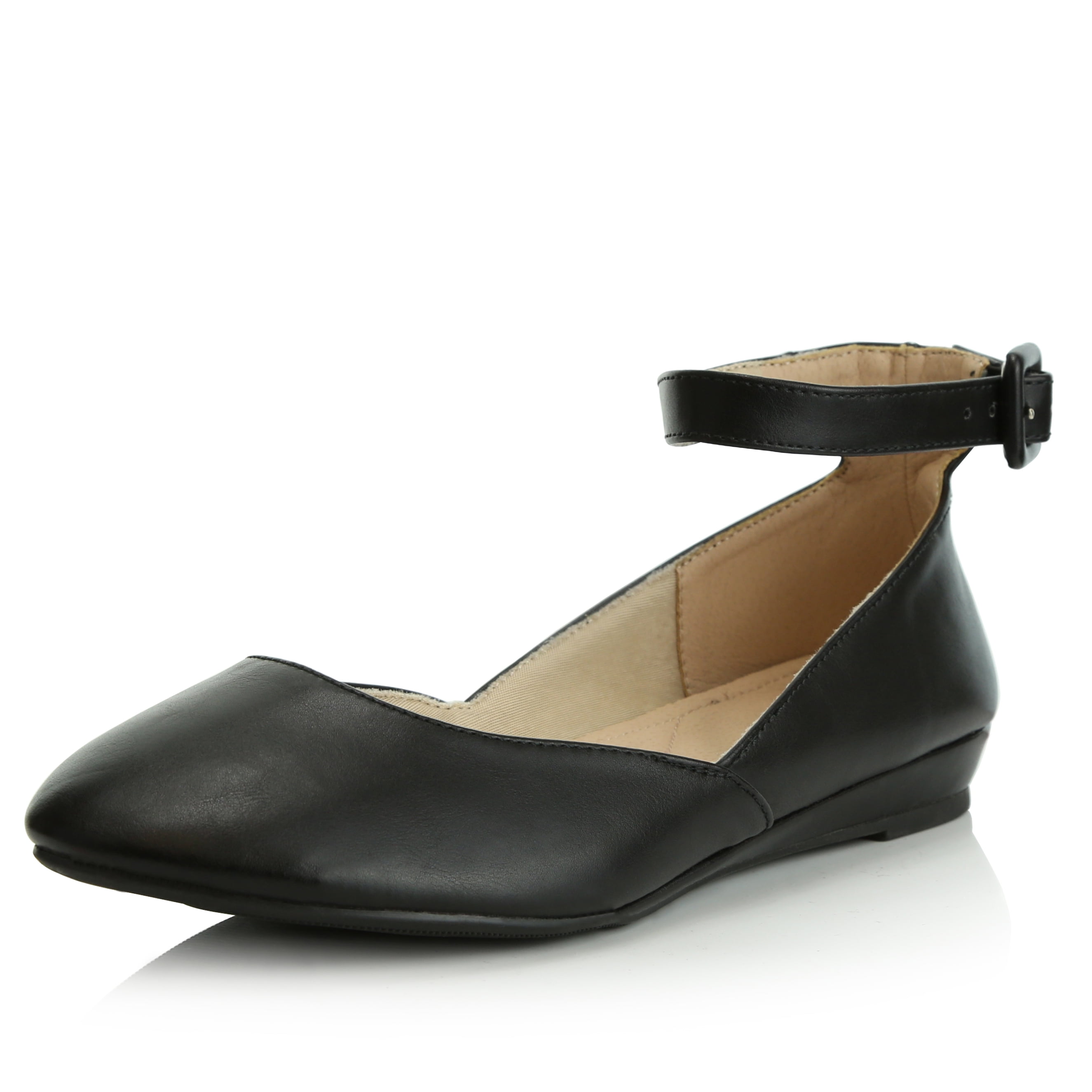 womens ankle strap ballet flats
