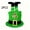 B, variant on 2PC St. Patrick'S Day Hat With Shamrock Design, Fabric Material And Party Accessory For Costume, Parade And Festive Wear, 13.78X11.81In, 0.22Lb