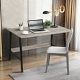 thumbnail image 6 of Hommpa 39.4inch Simple Design Computer Desk Study Writing Table Desk with Metal Frame Home Office Workstation Desk, 6 of 6