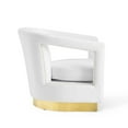 thumbnail image 4 of Modway Frolick Performance Velvet Armchair in White, 4 of 10