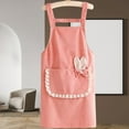 thumbnail image 2 of Taotanxi Women'S Cute Bunny Ears Apron With Pockets, Comfortable Kitchen Apron, Perfect for Coffee Shop, Baking, Gardening, Easter, Cooking., 2 of 6