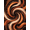 Orange, Pattern 5, variant on ODIKA 4'x6' Machine Washable Non-Slip Area Rug, Abstract Burnt Orange High Traffic Rug, Brown, 1158352