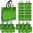Light Green, variant on 14 count Colorful Bags Sets, 12.6 x 4.7 x 11 In Party Bags with Sturdy Bases, Mixcolor Goodie Bags for Birthdays, Weddings, Xmas, Holiday- 7 Colors