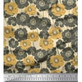 thumbnail image 1 of Soimoi Cotton Cambric Fabric Artistic Flower Print Fabric by Yard 56 Inch Wide, 1 of 1