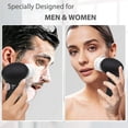 thumbnail image 3 of Black Rechargeable Sonic Facial Cleansing Brush With Interchangeable Heads, Waterproof Vibrating Exfoliator For Deep Skin Cleaning, 3 of 6
