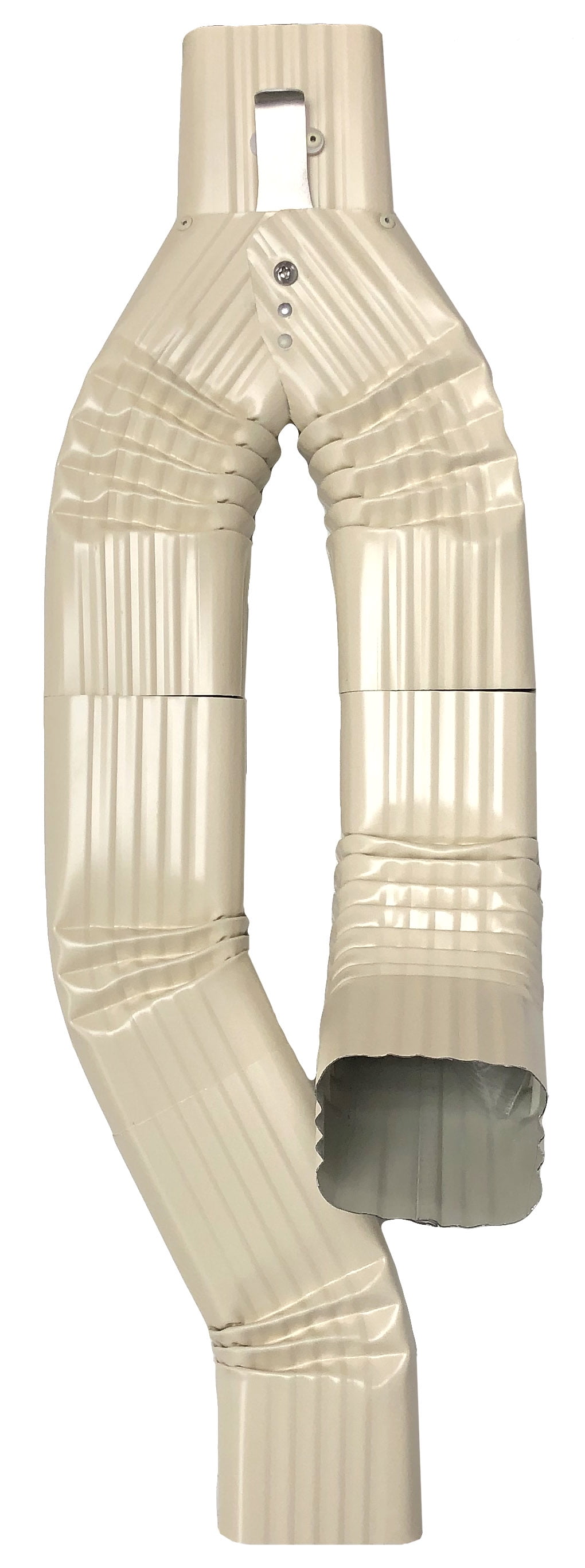 Inline Downspout Diverter for Rain Barrels (2X3, CLASSIC CREAM