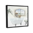 thumbnail image 3 of Stupell Cheetah Duo Bathtub Bathroom Scene Animals & Insects Painting Black Floater Framed Art Print Wall Art, 3 of 6