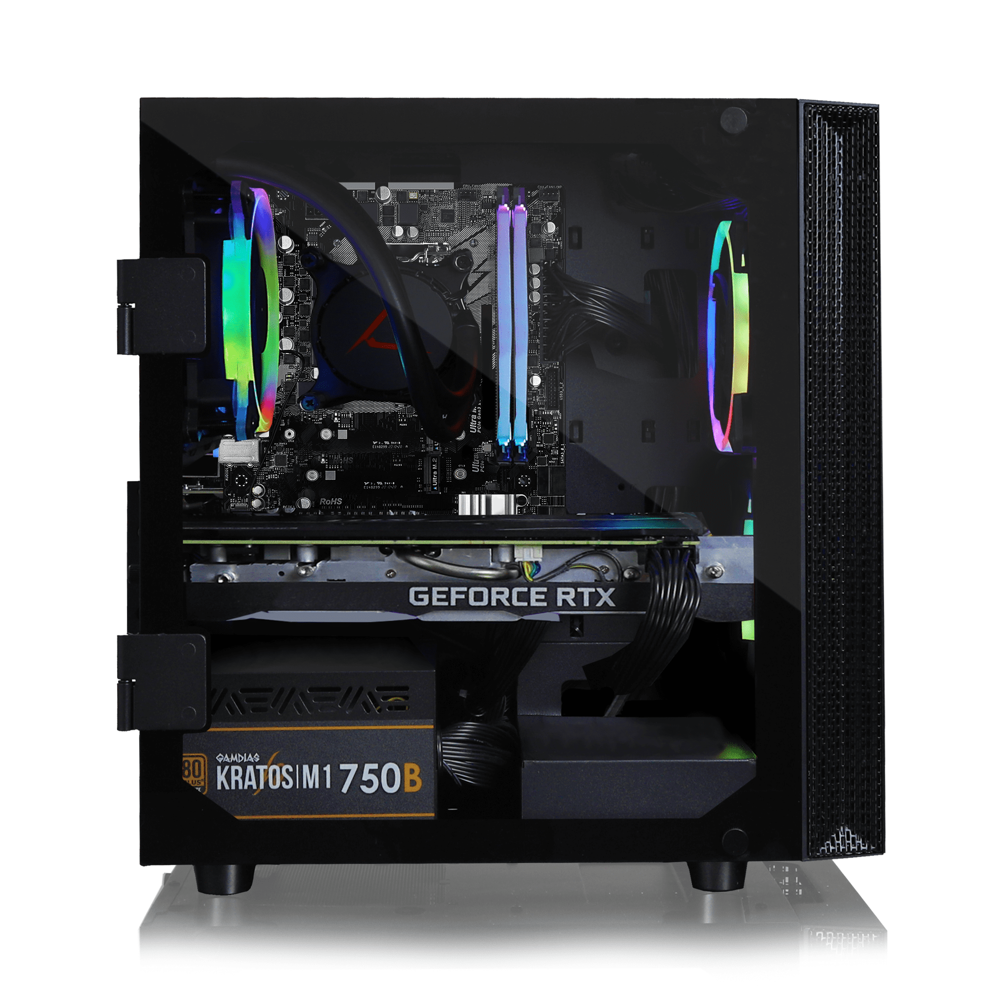 CLX SET VR-Ready Gaming Desktop - Liquid Cooled Intel Core i7 10700 2.9Ghz 8-Core Processor, 32GB DDR4 Memory, GeForce RTX 3070 8GB GDDR6 Graphics, 480GB SSD, 3TB HDD, WiFi, Windows 11 Home 64-bit