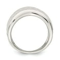 thumbnail image 5 of Sterling Silver White Diamond Cut Ring Size 6, 5 of 6