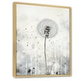 thumbnail image 2 of Designart "Dandelion In Subdued Tones III" Dandelion Floater Framed Canvas Art Print, 2 of 5