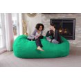 thumbnail image 3 of Chill Sack Bean Bag Chair, Memory Foam Lounger with Microsuede Cover, Kids, Adults, 7.5 ft, Tide Pool, 3 of 6