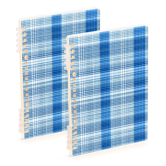 joogoo Spiral Journal Notebook Checkered Grid-a7 College Ruled Notebooks 8.3" x 5.7" 2 PCs