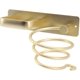 thumbnail image 3 of Soporte para secador de pelo, plancha de pelo con organizador de cables, soporte de pared metálico para guardar secador, plancha, cepillos y más (dorado), 3 of 5