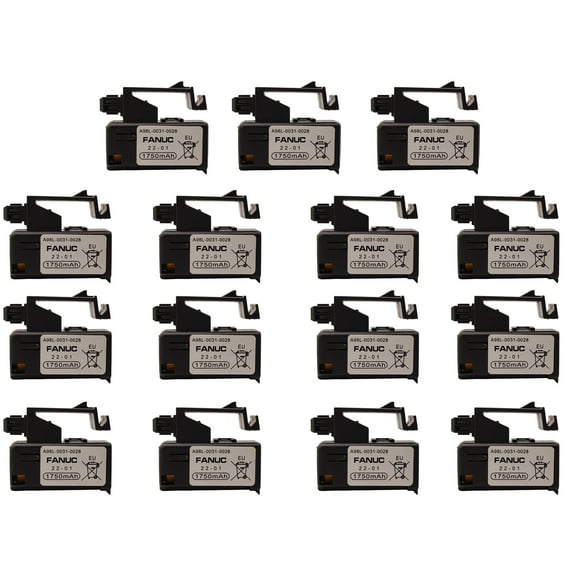 15 Pcs 3V 1750mAh A98L-0031-0028 PLC Battery Lithium Replacement for FANUC A02B-0309-K102 Part NO A98L-0031-0028 CNC Machine Controler Battery