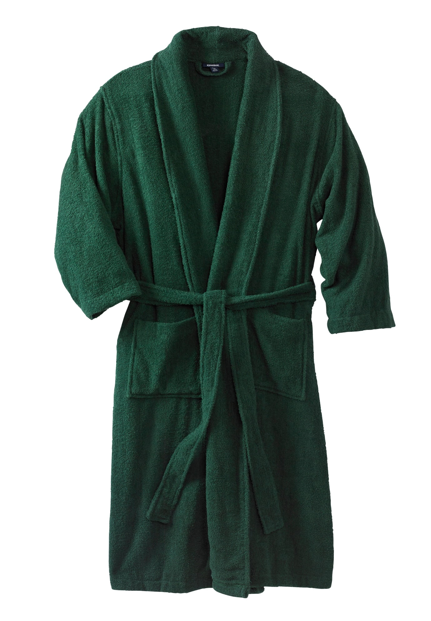Kingsize Men's Big & Tall Terry Bathrobe With Pockets