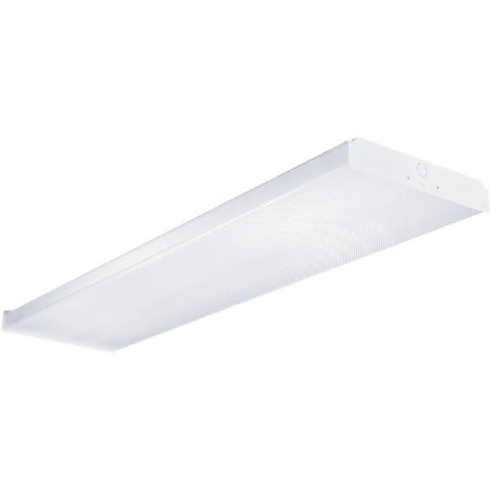 Metalux 4 Ft. 4-Bulb Fluorescent Wraparound Ceiling Light Fixture WN432R