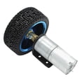 thumbnail image 1 of Wweixi Silver 25GA370 DC Gear-Box Reducer Electric Motor with Wheel 12V 35RPM 12V 35RPM, 1 of 5