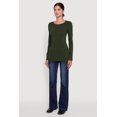 thumbnail image 4 of Women's Basic Long Sleeve Crew Neck T Shirt, 4 of 5