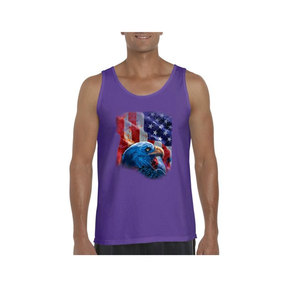 MmF - Men's Tank Top for Men, up to Men Size 3XL - American Flag 4th of July