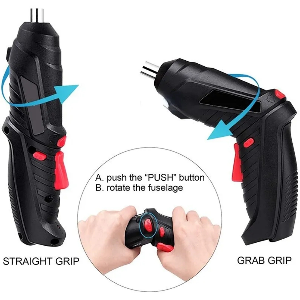 Kidsjoy 3.6V Cordless Electric Screwdriver Set with 47 Bits photo 4