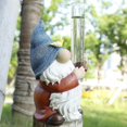 thumbnail image 5 of Pluviómetro de resina ZHAOCHENG con forma de gnomo estatua de jardín medidor de agua para lluvia, 5 of 5