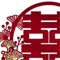 thumbnail image 3 of Autocollant de mariage chinois rouge Double Happiness Décoration de mariage traditionnelle chinoise pour décoration de fenêtre murale, 3 of 4