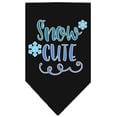 thumbnail image 2 of Christmas Pet and Dog Bandana Screen Printed, "Snow Cute", 2 of 9