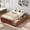 Oak, variant on Harper & Bright Designs Twin Storage Bed Platform with 6 Drawers, Captain's Bed Wood Daybed Frame with Headboard and Foot-board for Teens Guests
