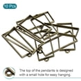 thumbnail image 3 of Uxcell 48x20mm Rectangle Hollow Resin Pendants Frames for DIY Crafts Bronze 10 Pack, 3 of 5