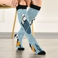thumbnail image 5 of Coolnut 1 Pairs Slepping Pandas Compression Socks for Women Men Knee High Stocking for Running, Athletic, Medical Gift, 5 of 7