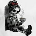 thumbnail image 3 of CafePress - Sitting And Holding A Steaming Cup Of Coffee Women's Long Sleeve T Shirt - Women's Long Sleeve Graphic Casual T-Shirt, 3 of 4