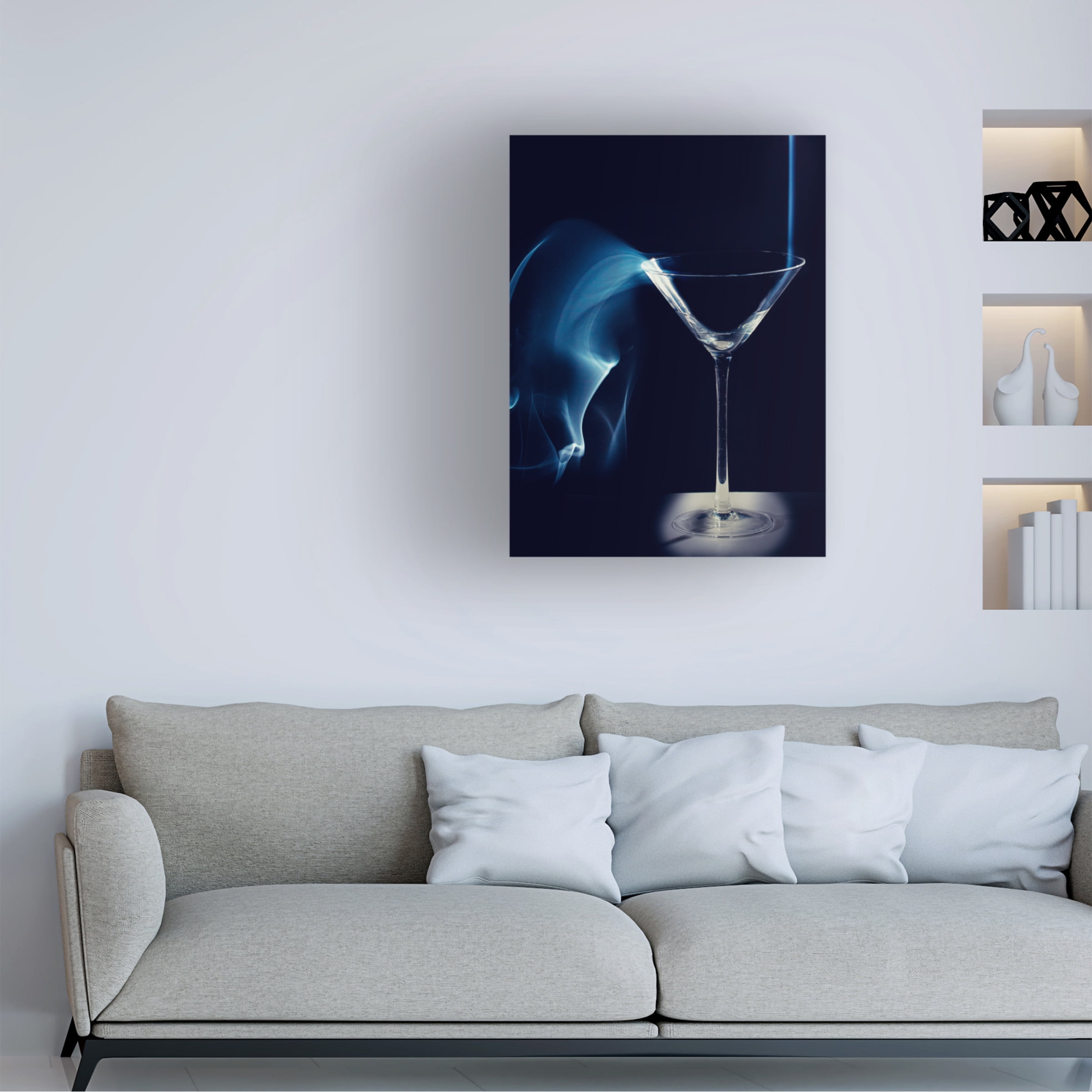 Howard Ashtonn Jones 'Heavy Smoke' Canvas Art