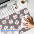 thumbnail image 4 of Long Mouse Pads for Desk,Baseballs and Love Desk Mats on Top Of Desks, Desk Mouse Pad Extra Large with 3mm Non-Slip Base and Stitched Edge for Gaming,Office,Work,Home 31.5"x11.8", 4 of 6
