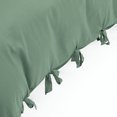 thumbnail image 5 of PiccoCasa 3Pcs Brushed Microfiber Duvet Cover Set Bedding Set with Bowtie, Light Green Queen, 5 of 6