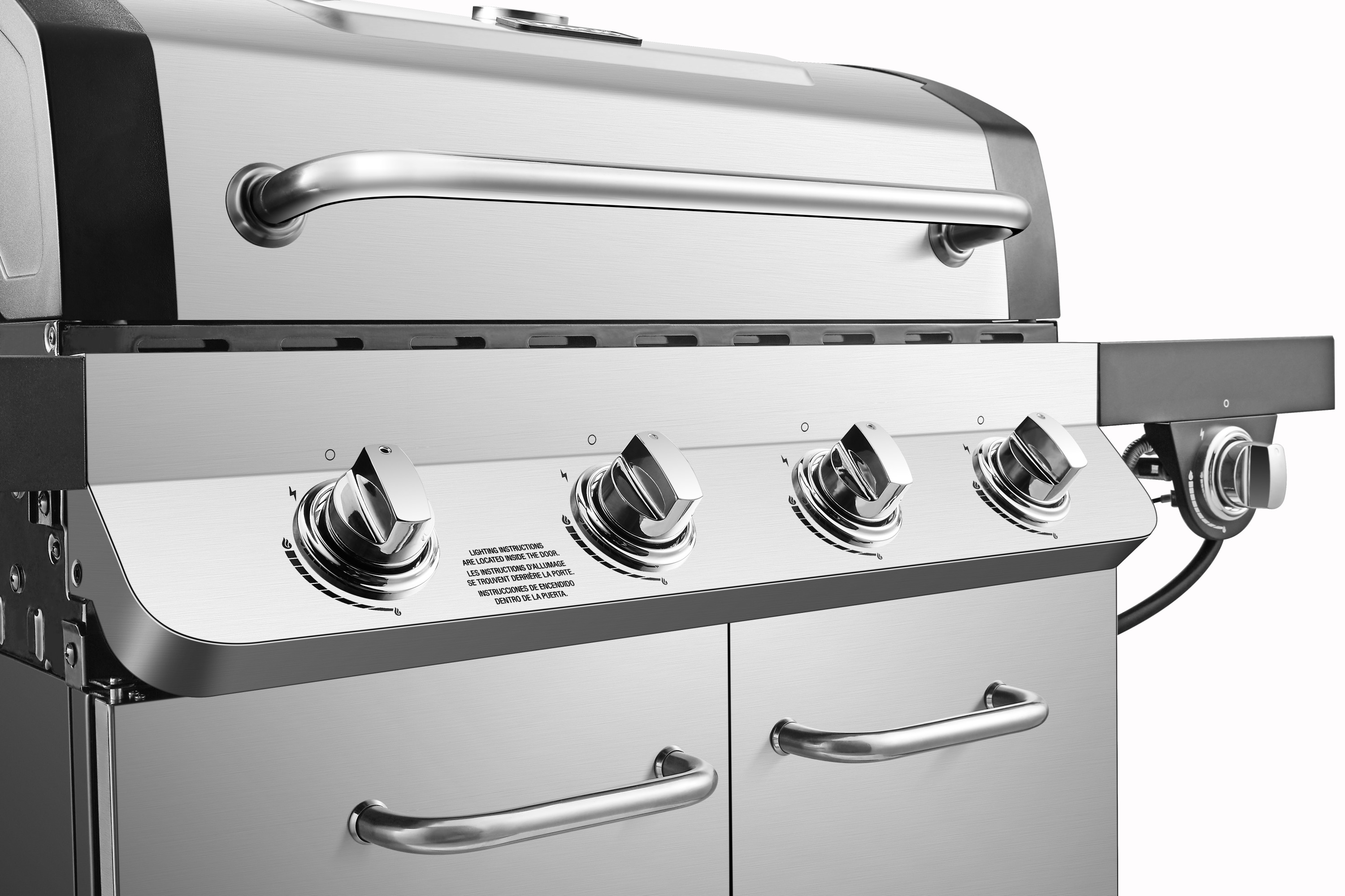 Dyna-Glo 4 Burner Silver and Black Propane Gas Grill - image 2 of 15