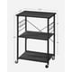 thumbnail image 3 of Estante de Cocina con Ruedas, Carrito de Servir con 3 estantes, Carrito de Cocina, Estante de microondas, para  Horno, Tostador, con 6 Ganchos, Estilo Industrial,, 3 of 9