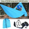 thumbnail image 2 of 210t nylon spinning ultra-light outdoor hammock, camping single and double breathable rope hammock-blue, 2 of 5