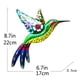 thumbnail image 4 of 2x Metal Colibrí Arte de rnamento Escultura Colgante Decoración para El Hogar Al Aire Libre Soledad Arte de la pared del colibrí, 4 of 7