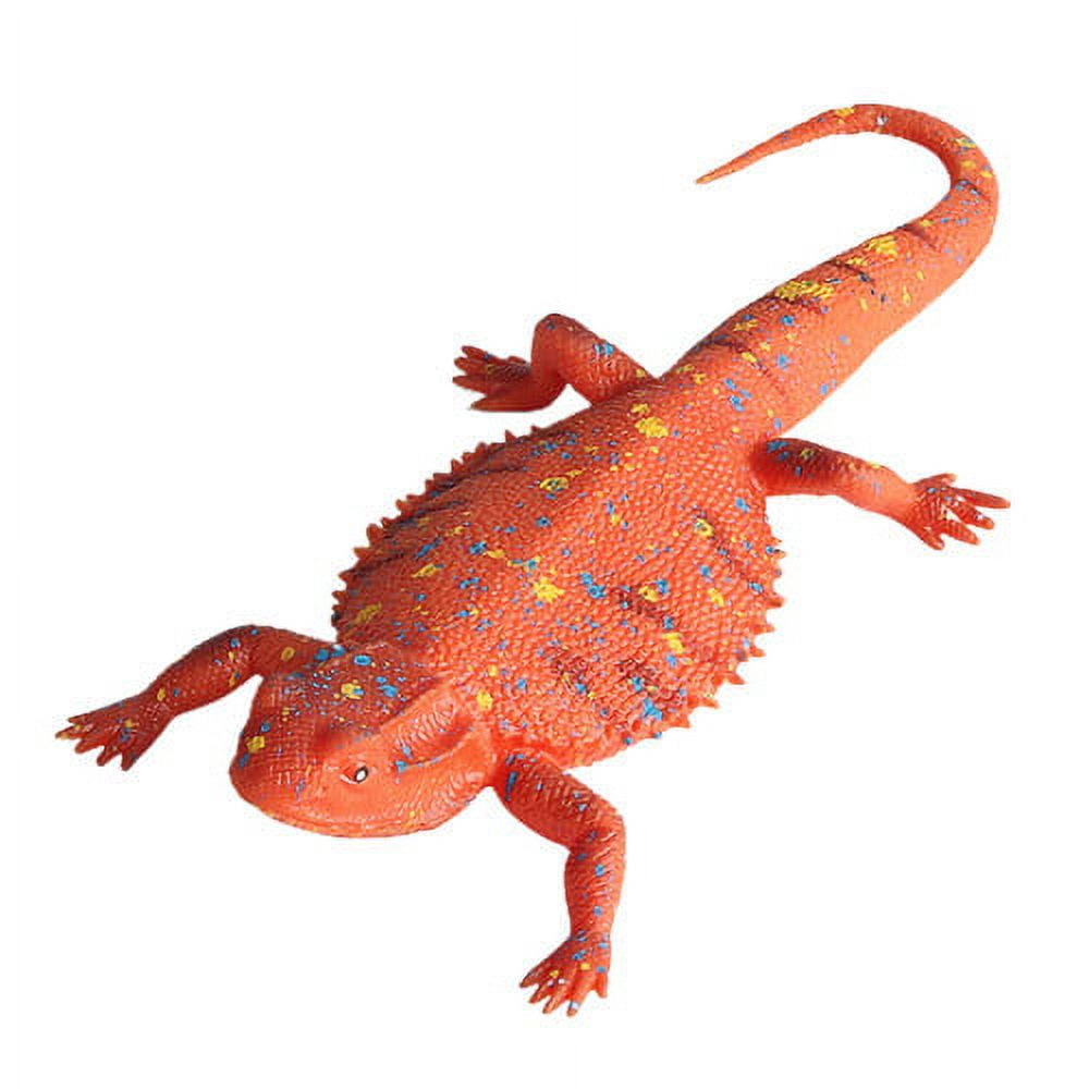 Cheers US Lizards Toys,Super Stretches Material TPR,Rubber Lizard Figure  Realistic Party Favors Boys Kids Learning Study-Bathtub Toy-Gecko Iguana 