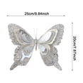 thumbnail image 3 of HonestMatter Glitter Butterfly Ornament, Christmas Tree Hanging Decor with Sparkly Finish, Holiday Butterfly Decoration for Wreath and Garland, 3 of 7