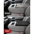 thumbnail image 5 of KBH Center Console Armrest Cover for 2015-2025 Ford F150 Accessories, 2017-2025 F250 F350 F450 with 40/20/40 Jump Seat, Leather Arm Rest Cover Protector for Truck Interior, 5 of 7