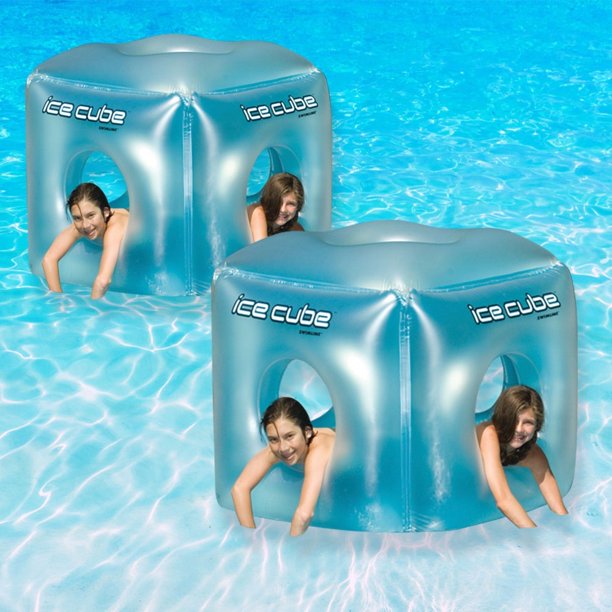 Swimline Ice Cube Swimming Pool Inflatable Toy, 2Pack