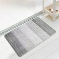 thumbnail image 4 of Guanhe Bath Mats for Bathroom 24x16'',Thick Soft Chenille Floor Mats,Non Slip Shower Mats Ultra Water Absorbent Doormat(Gray）, 4 of 9