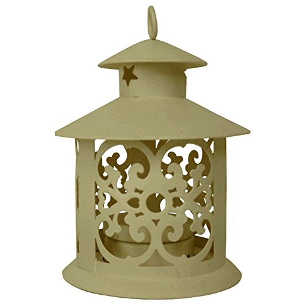 Just Artifacts Decorative Glassless Candle Lantern 5inch Height Round